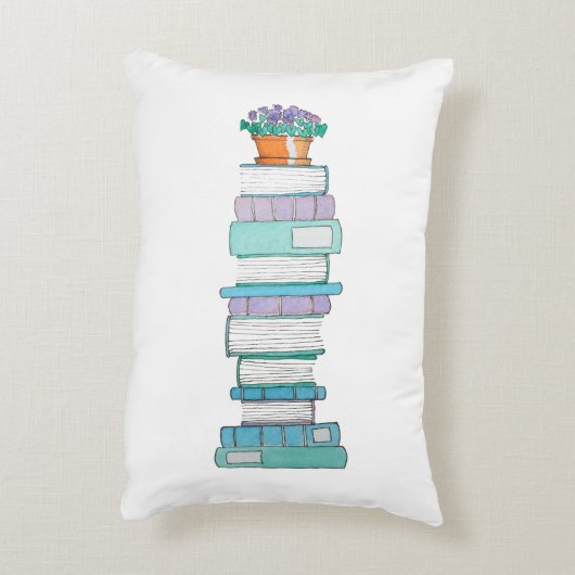 青及び紫色リバーシブルのクッションを予約します アクセントクッション (裏面(縦))