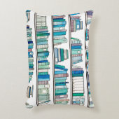 青及び紫色リバーシブルのクッションを予約します アクセントクッション (正面(垂直))