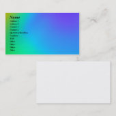 青及び緑の名刺 名刺 (正面/裏面)