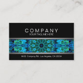 青及び緑の宝石の曼荼羅のアポイントメントカード 予約カード (裏面)