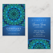 青及び緑の宝石の曼荼羅 名刺 (正面/裏面)