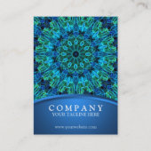 青及び緑の宝石の曼荼羅 名刺 (正面)