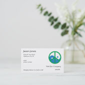 青及び緑の陰陽 名刺 (スタンド正面)