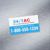 青及び赤い数メモ マグネット名刺 (インサイチュ)