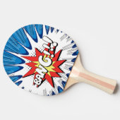 青及び赤い星の喜劇的な爆発のパーソナライズな強打 卓球ラケット (横)