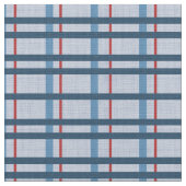 青及び赤の格子織物 ファブリック (クローズアップ)