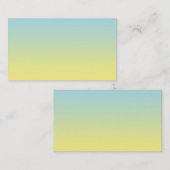 青及び黄色のグラデーション 名刺 (正面/裏面)