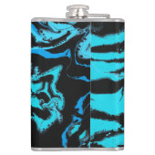 青及び黒いフラスコ- 2つの青が黒"に会う時" フラスク (裏面)