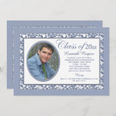 青反射フォト招待状 招待状 (正面/裏面)