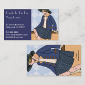 青名刺のCaitlin 名刺 (正面/裏面)