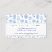 青名門私立校風のと白のジンジャー 名刺 (裏面)