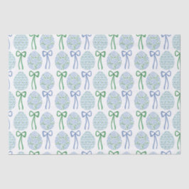 青名門私立校風のと緑のイースターの弓と卵 薄葉紙