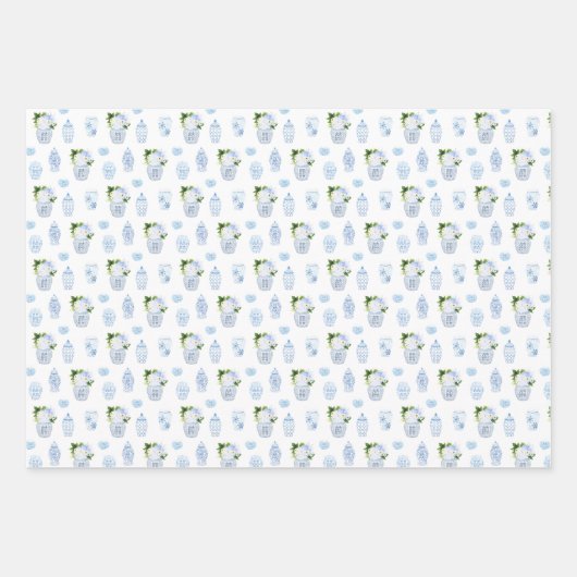 青名門私立校風の白の男の子のシャワー ラッピングペーパーシート (正面)