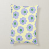 青名門私立校風の緑かわいいヒッピー花柄 アクセントクッション (裏面(縦))