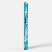 青名門私立校風の背景モノグラムの貝殻 Case-Mate iPhoneケース (裏面 / 右)