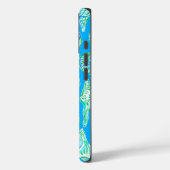 青名門私立校風の背景モノグラムの貝殻 Case-Mate iPhoneケース (裏面 / 左)