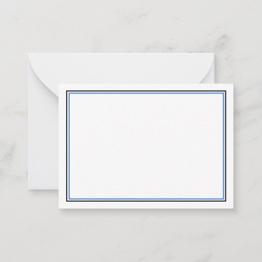 青名門私立校風の鯨パーソナライズされた ノートカード (裏面)