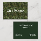 青唐辛子パターン 名刺 (正面/裏面)