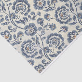 青図解入りの、写真付きのフローラ抽象芸術パターン 薄葉紙 (詳細)