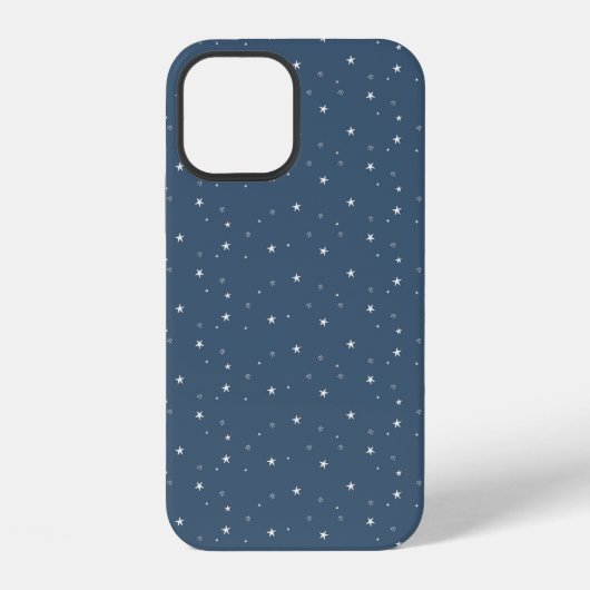 青地に白星 iPhoneケース (裏面)