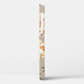 青地の下に生える茶色の花模様 Case-Mate iPhoneケース (裏面 / 左)