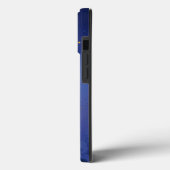 青地の金色フルールドリス Case-Mate iPhoneケース (裏面 / 左)