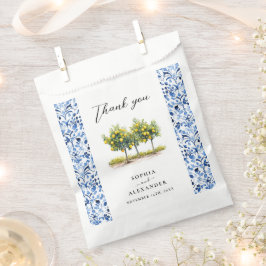 青地中海のイタリアンタイル結婚レモン フェイバーバッグ