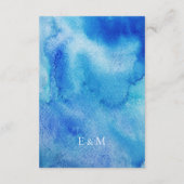 青地中海のタイル結婚の詳細 エンクロージャーカード (裏面)