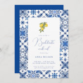 青地中海のバチェロレッテ 招待状 (正面/裏面)