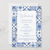 青地中海のバチェロレッテ 招待状 (裏面)