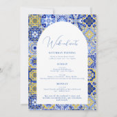 青地中海のバチェロレッテ 招待状 (裏面)