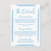 青地中海の手引き結婚詳細 エンクロージャーカード (正面)