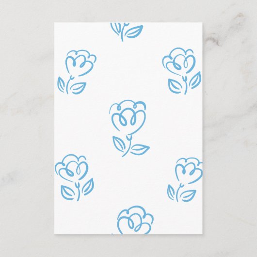 青地中海の手引き結婚詳細 エンクロージャーカード (裏面)