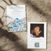 青地中海の横向き写結婚真 セーブザデート