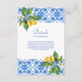 青地中海の瓦とレ結婚モン エンクロージャーカード (正面)