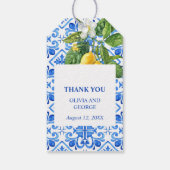 青地中海の瓦とレ結婚モン ギフトタグ (裏面)