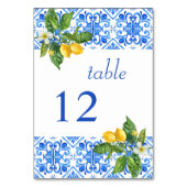 青地中海の瓦とレ結婚モン テーブルナンバー (正面)