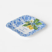 青地中海の瓦とレ結婚モン ペーパープレート (傾斜あり)