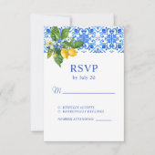 青地中海の瓦とレ結婚モン 出欠カード (正面)