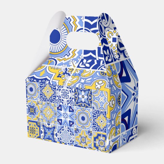 青地中海の瓦と柑橘結婚類 フェイバーボックス (裏面サイド)