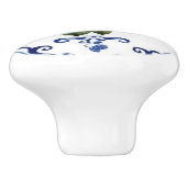 青地中海の白レモ縁どン セラミックノブ (側面)