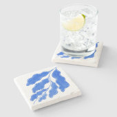 青地中海の色 ストーンコースター (横)