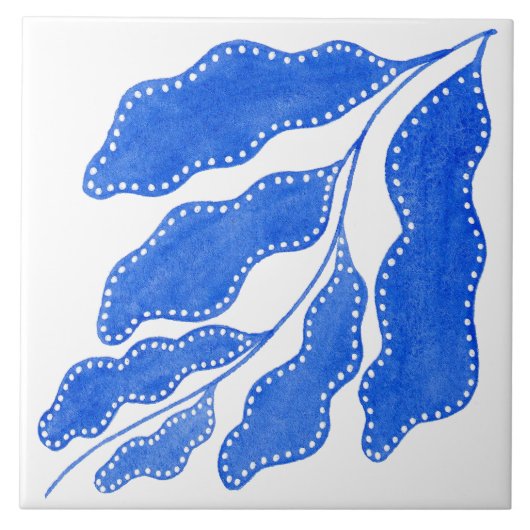 青地中海の色 タイル (正面)