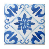 青地中海の タイル (正面)