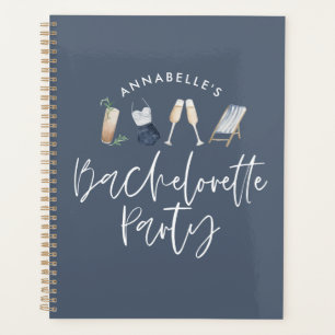 青夏ガーリー飲みモダン物ブライダルシャワー プランナー手帳