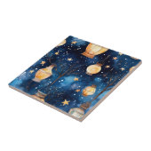 青夜空オレンジランタン タイル (側面)