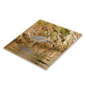 青夜鷺の鳥タイル タイル (側面)