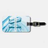 青大理石モノグラム ラゲッジタグ (正面横)