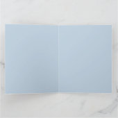 青天お洒落の赤ちゃんシャワー カード (内部)