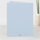 青天お洒落の赤ちゃんシャワー カード (裏面)